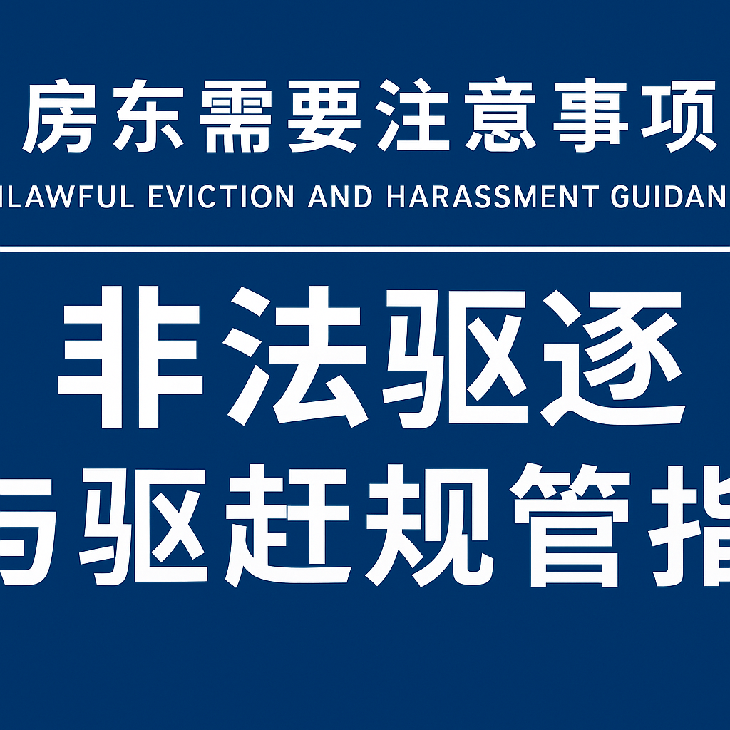 房东需要注意事项：非法驱逐与驱赶规管指南
