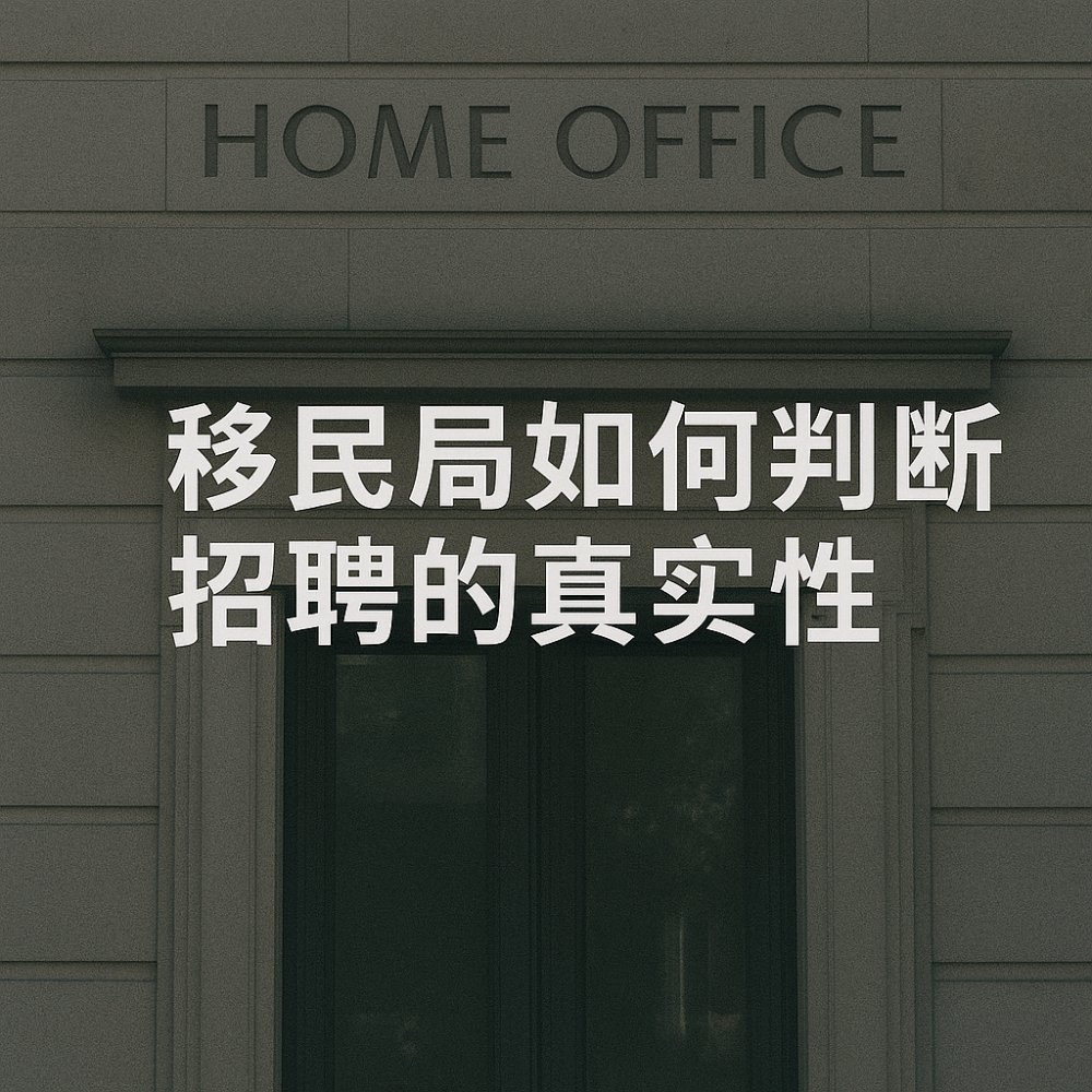 移民局如何判断 Genuine Vacancy（招聘真实性）