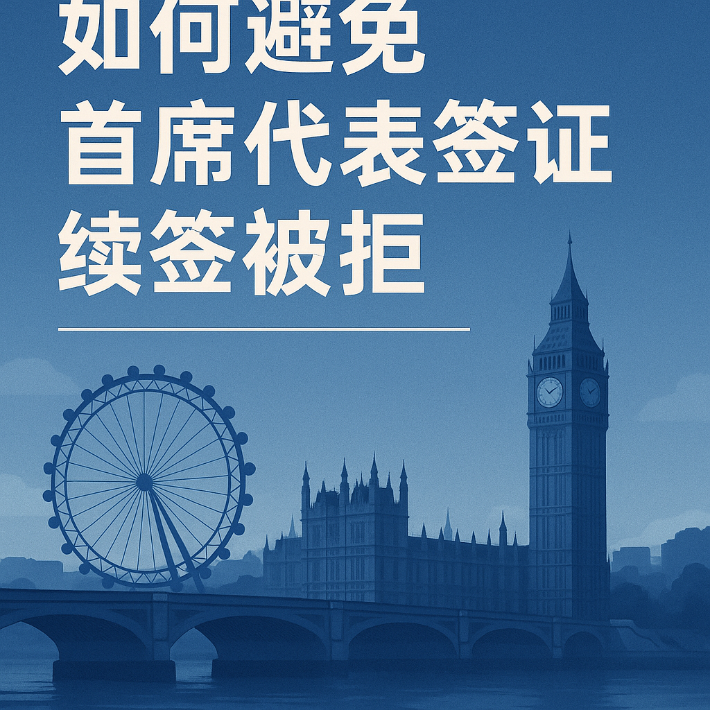 如何避免英国首席代表签证续签被拒｜十大建议
