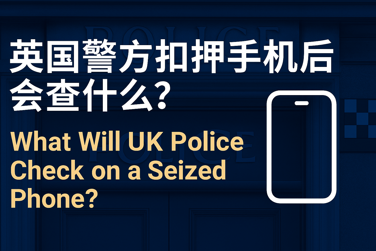 警方扣押手机后的取证流程