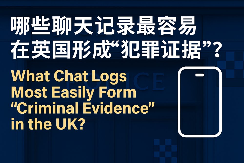 哪些聊天记录最容易在英国形成“犯罪证据