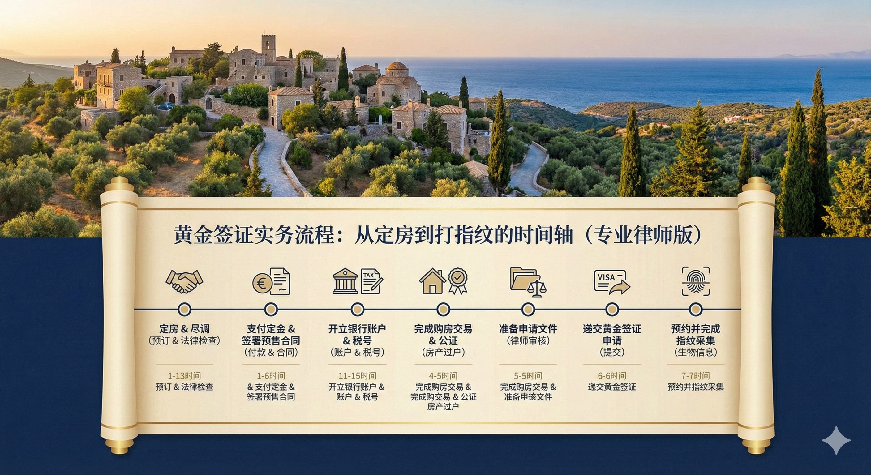 黄金签证实务流程：从定房到打指纹的时间轴（专业律师版）