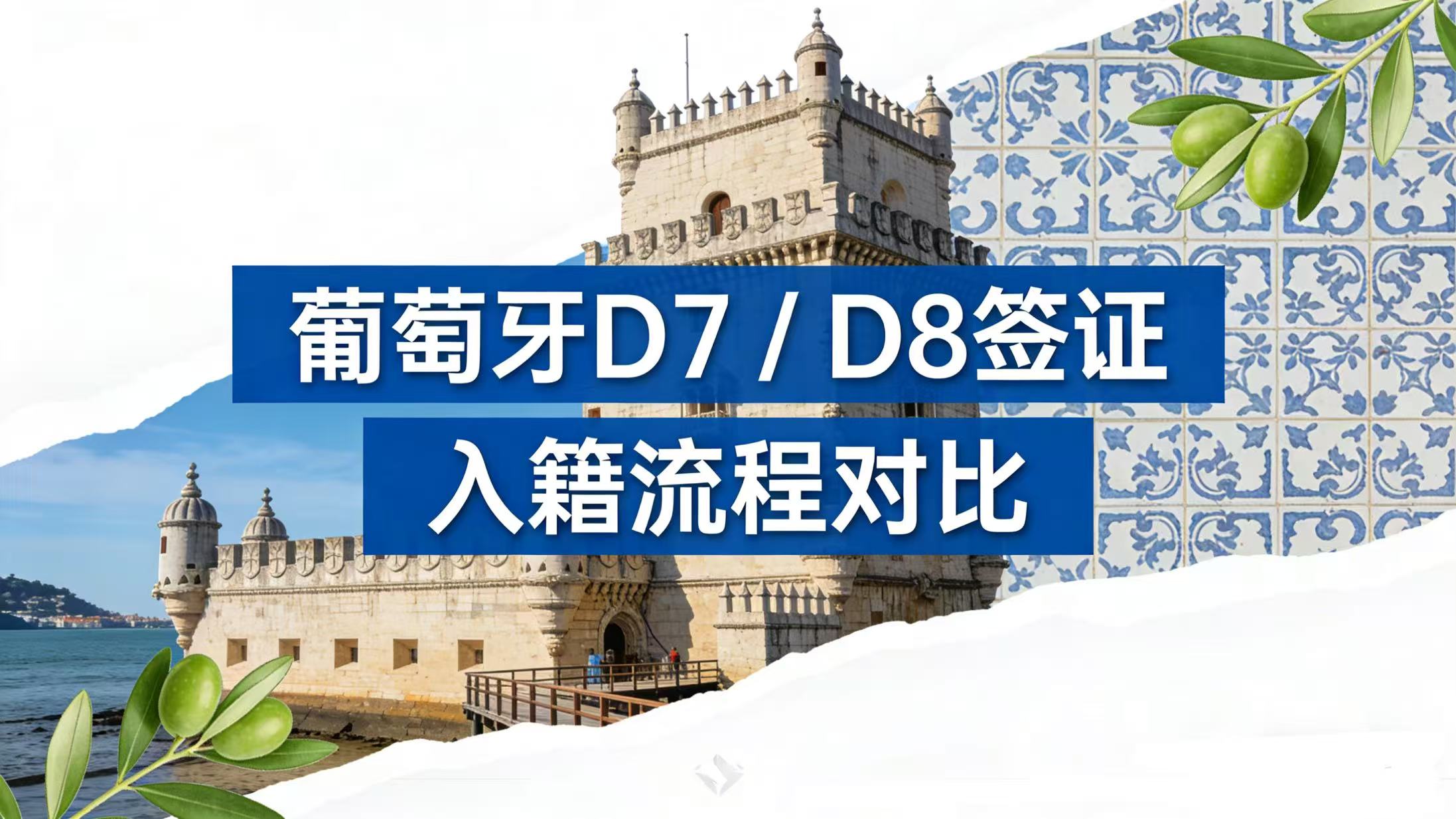 葡萄牙 D7 / D8 签证通往入籍流程对比