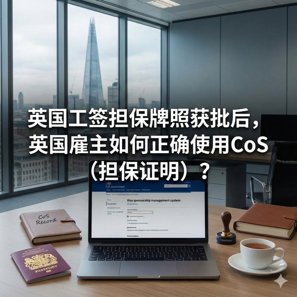 英国工签牌照获批后，英国雇主如何正确使用 COS（担保证明）？