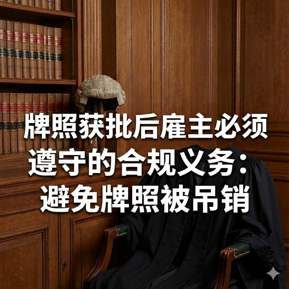 工签牌照获批后雇主必须遵守的合规义务：避免牌照被吊销