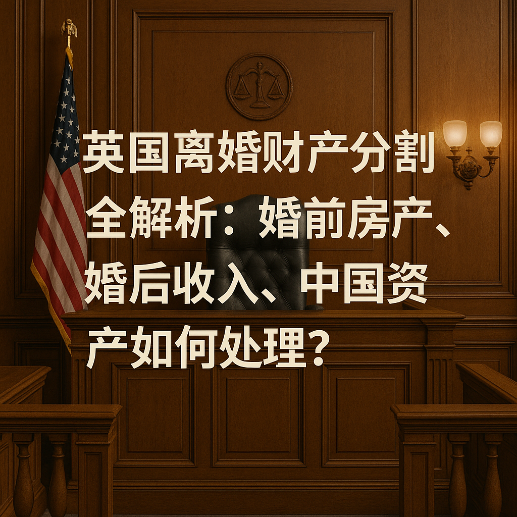 英国离婚财产分割全解析：婚前房产、婚后收入、中国资产如何处理？