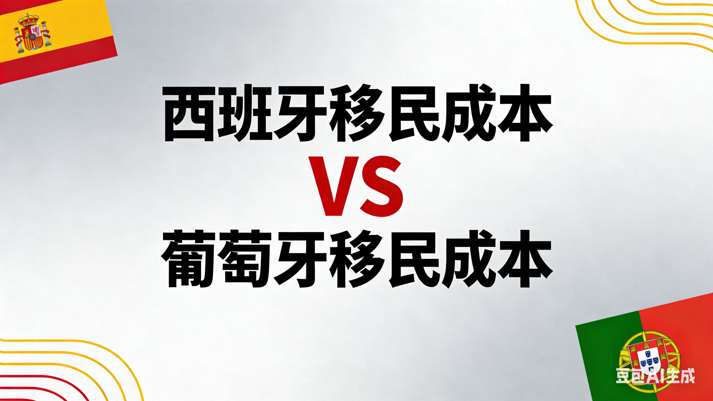 西班牙移民成本 vs 葡萄牙移民成本：投资额、生活预算、税务、家庭成本全面对比