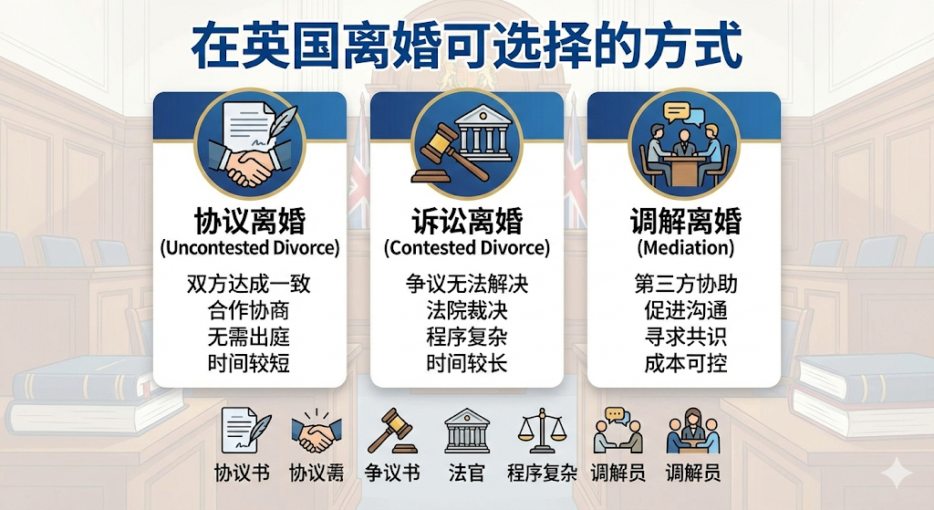 英国离婚调解 vs 上庭打官司：什么时候该“好好谈”，什么时候必须“走诉讼”？