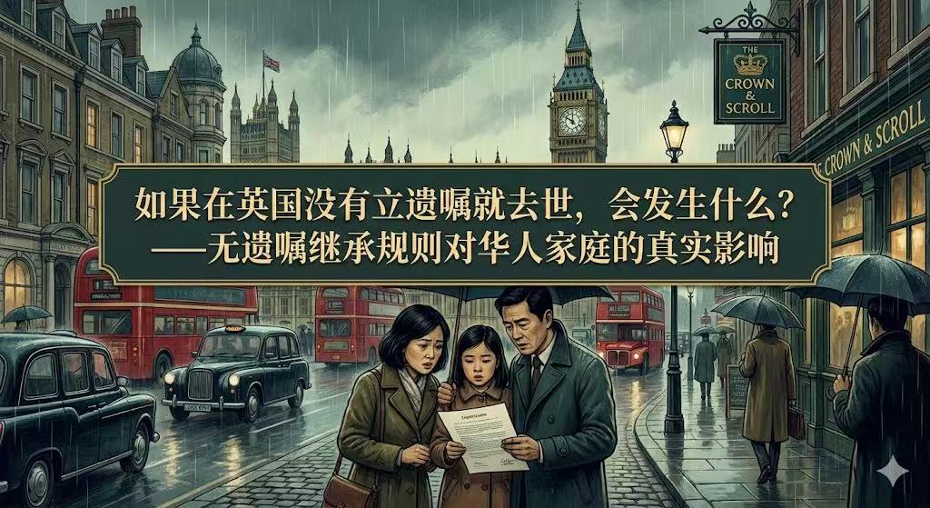 如果在英国没有立遗嘱就去世，会发生什么？——无遗嘱继承规则对华人家庭的真实影响