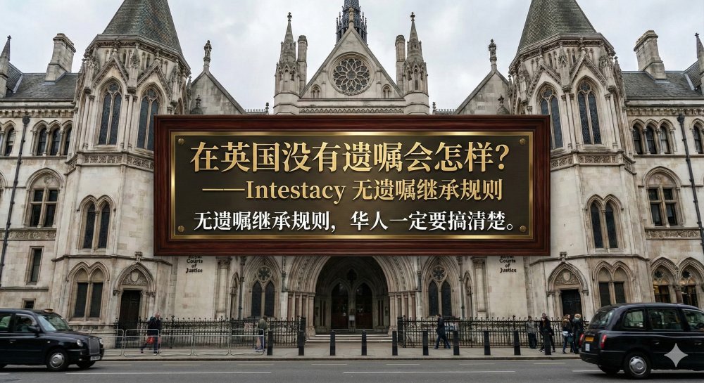 在英国没有遗嘱会怎样？——Intestacy 无遗嘱继承规则，华人一定要搞清楚