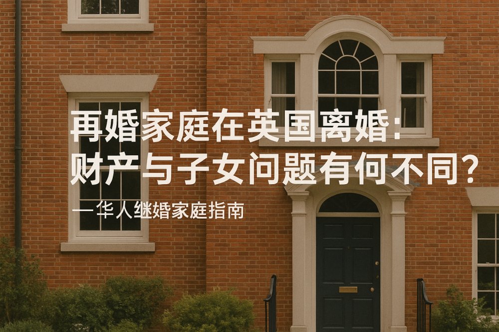 再婚家庭在英国离婚：财产与子女问题有何不同？——华人继婚家庭指南