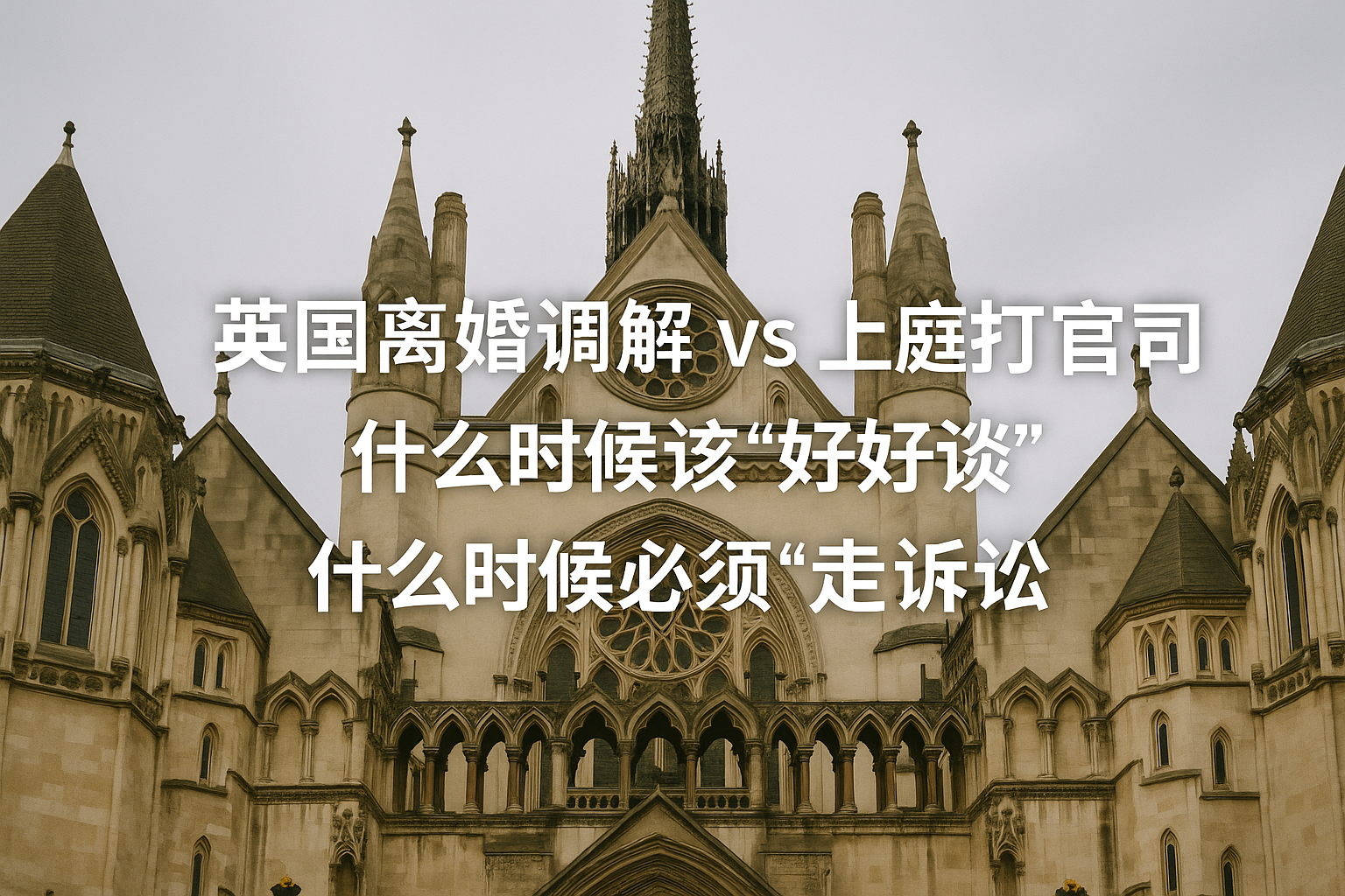 英国离婚调解 vs 上庭打官司：什么时候该“好好谈”，什么时候必须“走诉讼”？
