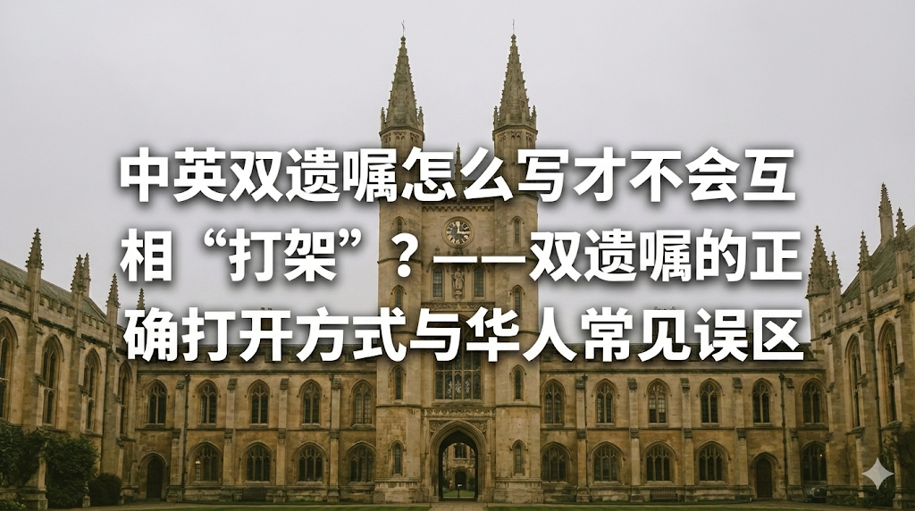 中英双遗嘱怎么写才不会互相“打架”？——双遗嘱的正确打开方式与华人常见误区