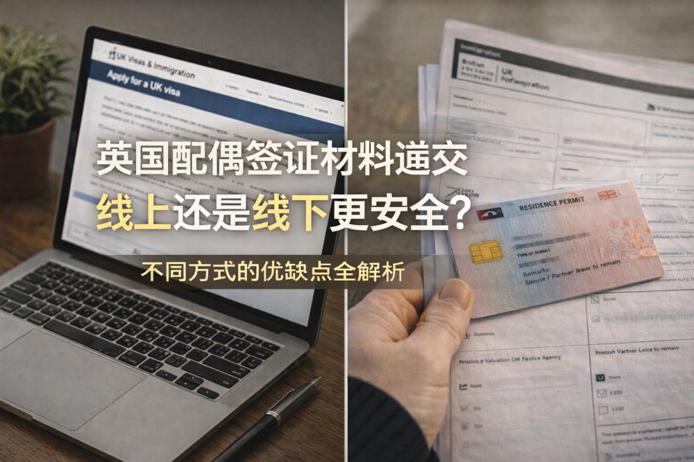 英国配偶签证材料递交线上还是线下更安全？不同方式的优缺点全解析