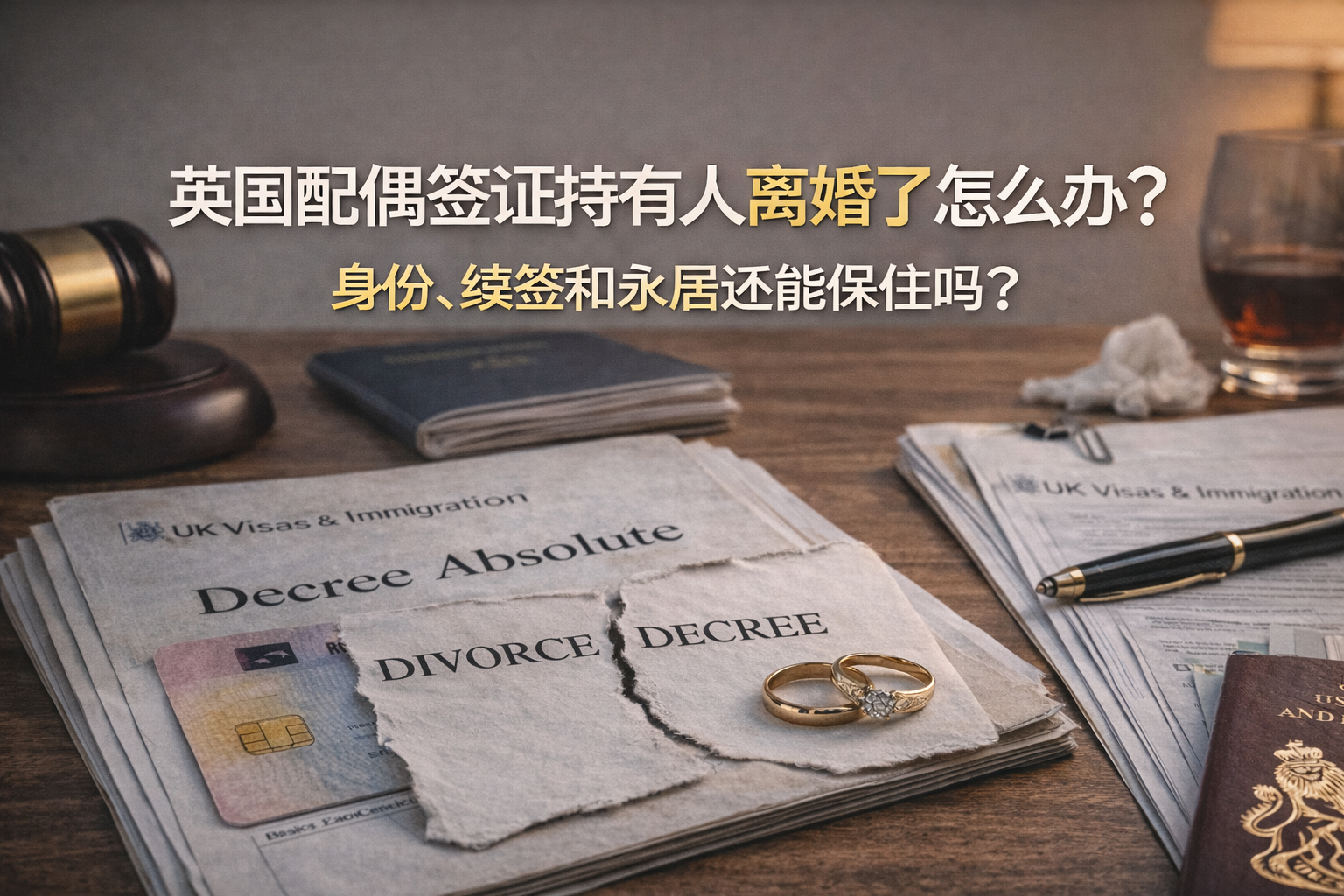 英国配偶签证持有人离婚了怎么办？身份、续签和永居还能保住吗？