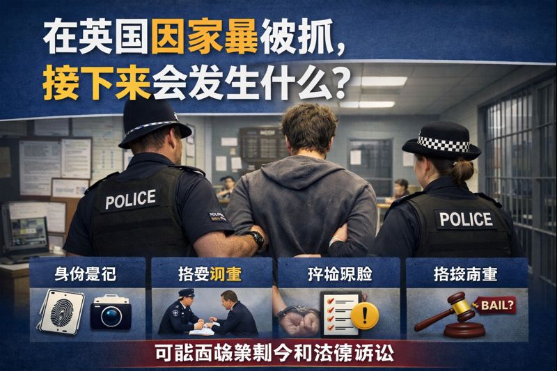在英国因家庭暴力被抓后会发生什么?