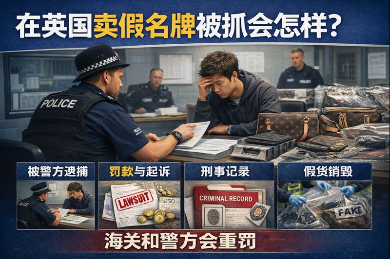在英国卖假名牌被抓会怎样？
