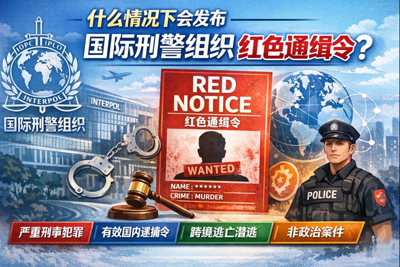 什么情况下会发布国际刑警组织红色通缉令？