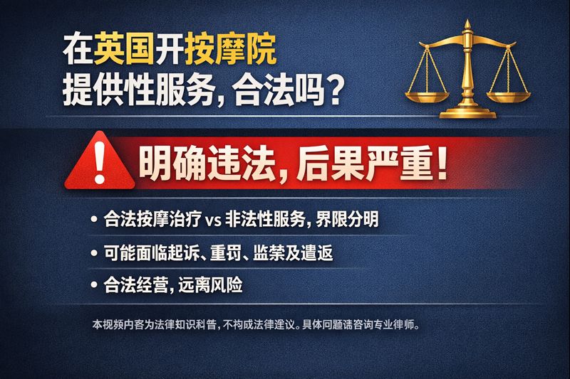 英国合法按摩与SPA边界解析：如何避免被认定为性服务场所
