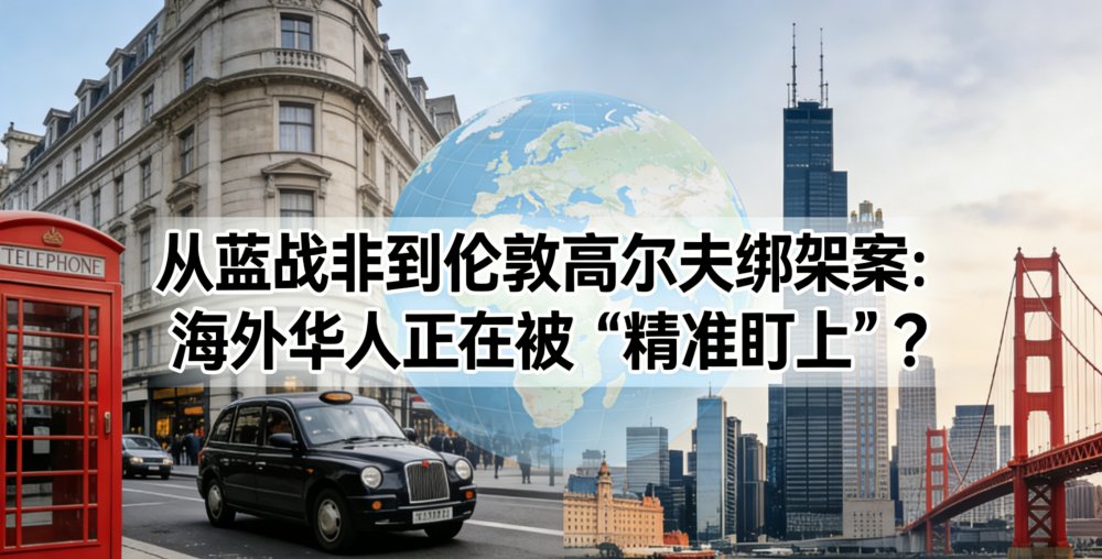 从蓝战非到伦敦高尔夫绑架案：海外华人正在被“精准盯上”？