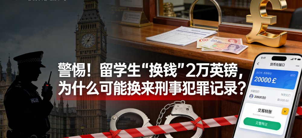 警惕！留学生“换钱”2万英镑，为什么可能换来刑事犯罪记录？