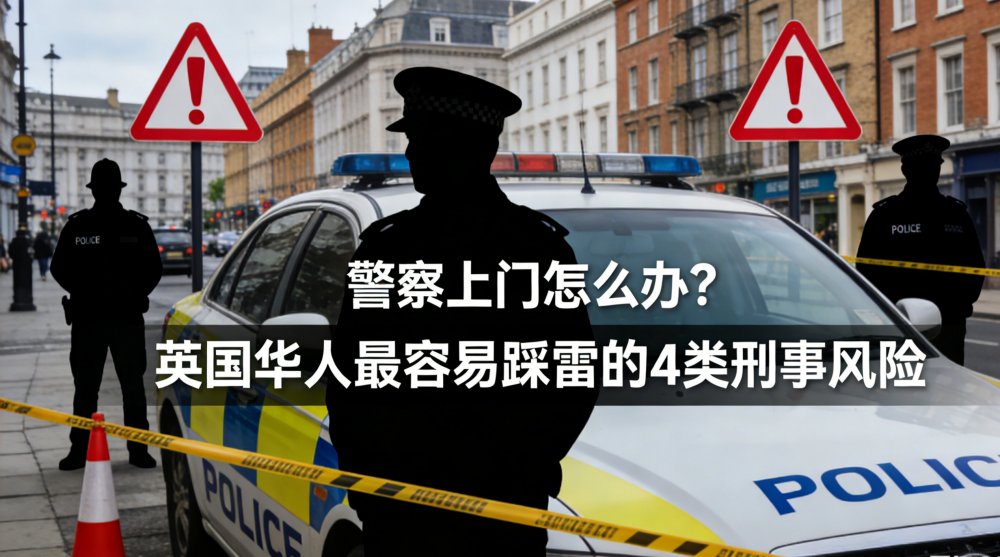 警察上门怎么办？英国华人最容易踩雷的4类刑事风险