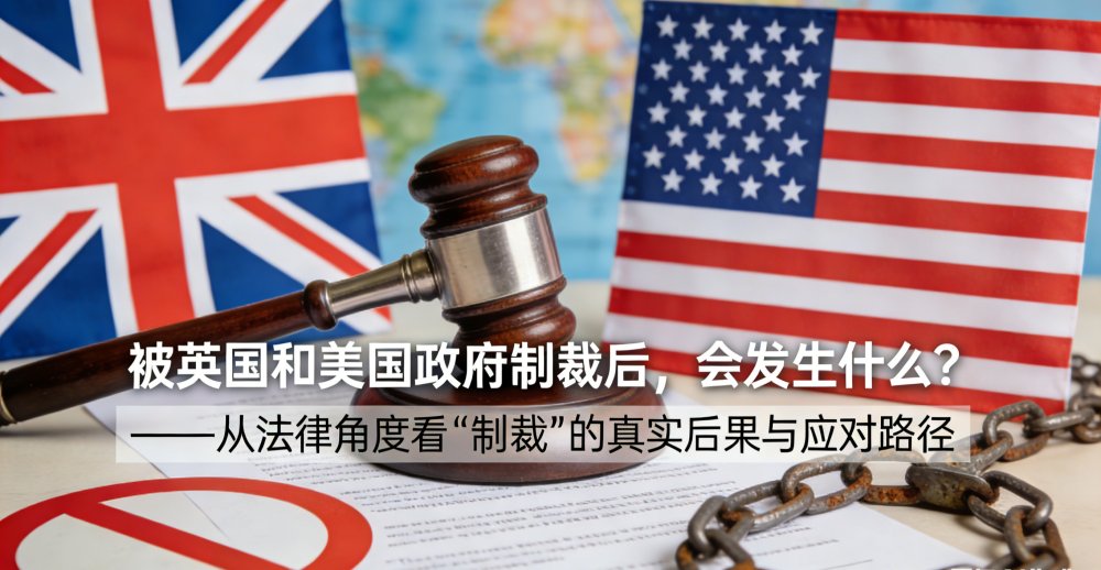 被英国和美国政府制裁后，会发生什么？ ——从法律角度看“制裁”的真实后果与应对路径