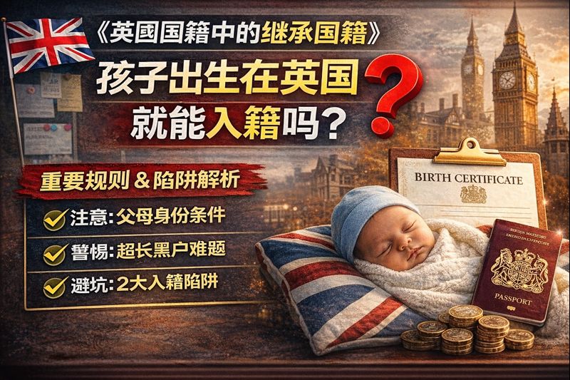 英国国籍中的继承国籍｜孩子出生在英国就能入籍吗？