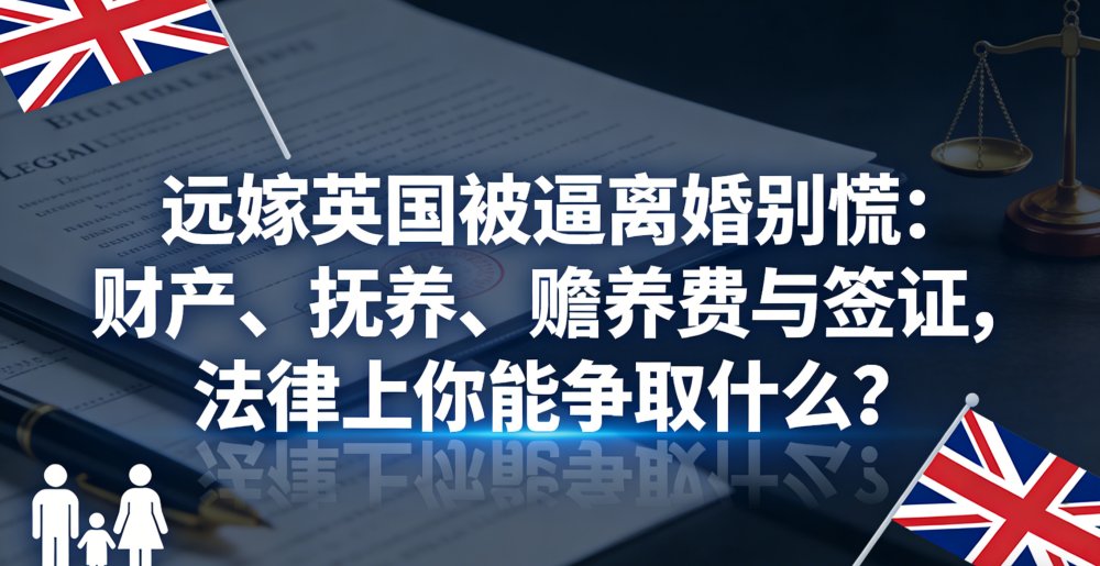 远嫁英国被逼离婚别慌：财产、抚养、赡养费与签证，法律上你能争取什么？