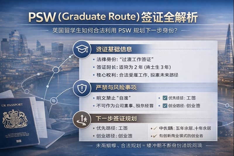 PSW（Graduate Route）签证全解析