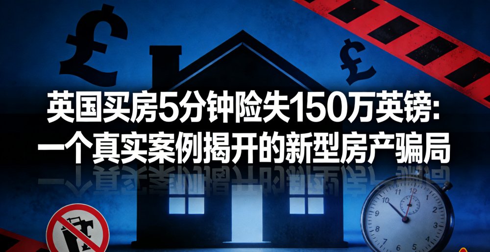 英国买房5分钟险失150万英镑：一个真实案例揭开的新型房产骗局
