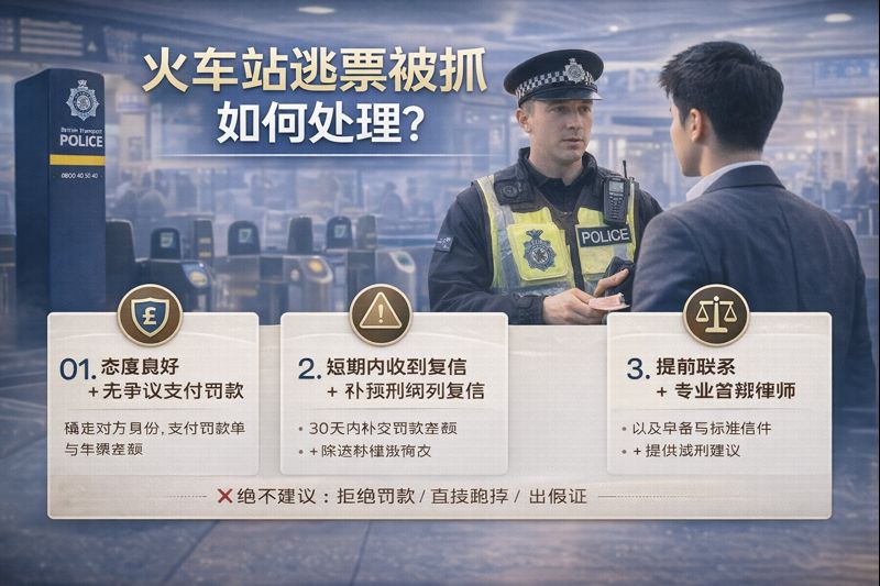火车站逃票被抓如何处理？英国法律后果与应对指南