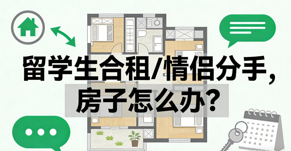 留学生合租/情侣分手，房子怎么办？