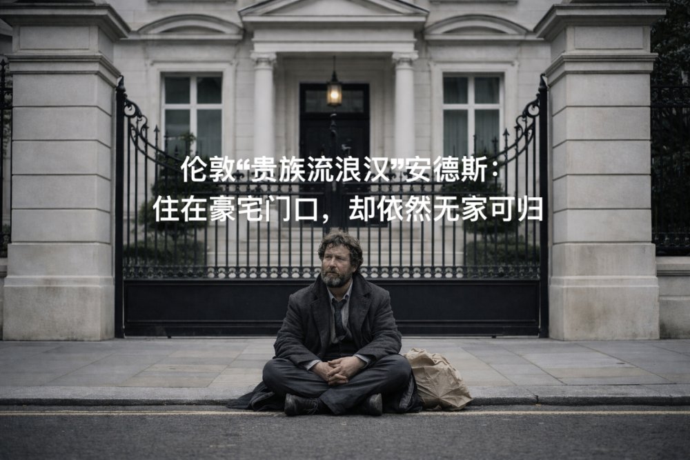 你敢信？伦敦流浪汉住在18亿豪宅门口，土豪邻居狂送各种奢侈品！看破防了...