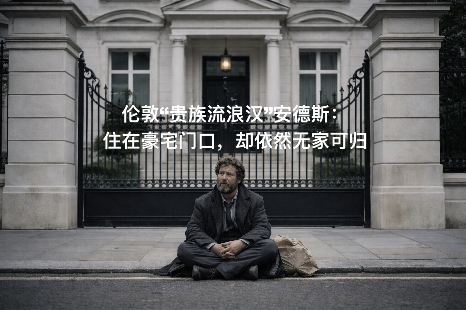 你敢信？伦敦流浪汉住在18亿豪宅门口，土豪邻居狂送各种奢侈品！看破防了...