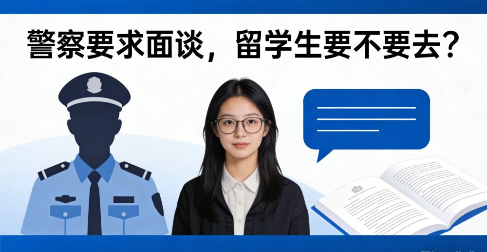 警察要求面谈，留学生要不要去？
