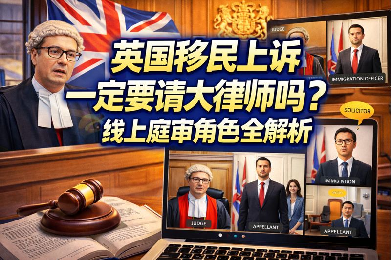 英国移民上诉一定要请大律师吗？线上庭审角色全解析