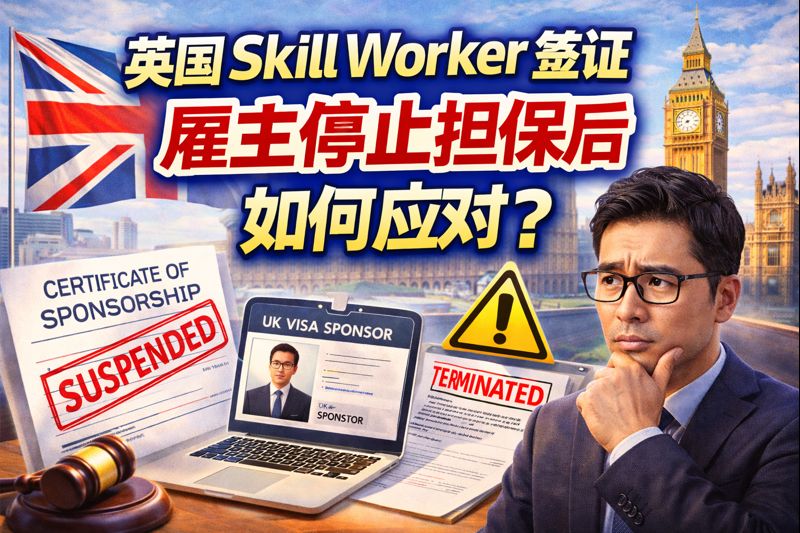 英国 Skill Worker 签证雇主停止担保后如何应对？