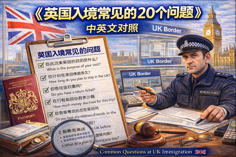 英国旅游签证入境常见的20个问题