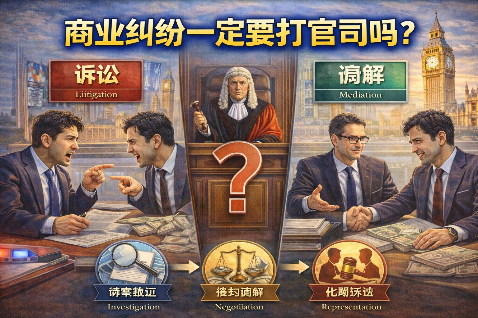 商业纠纷一定要打官司吗？