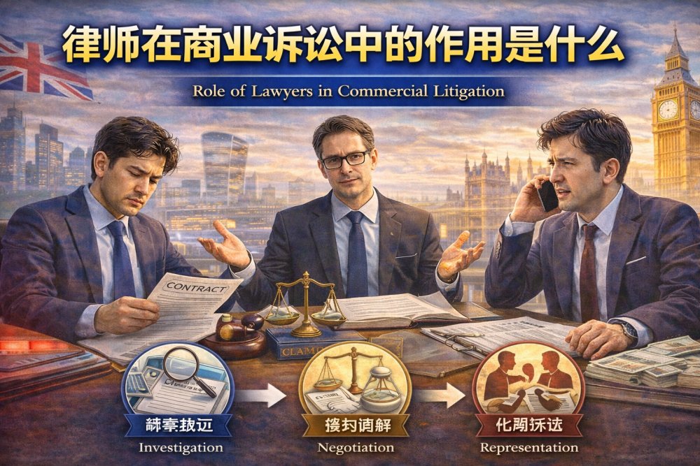 律师在商业诉讼代理中的作用是什么？