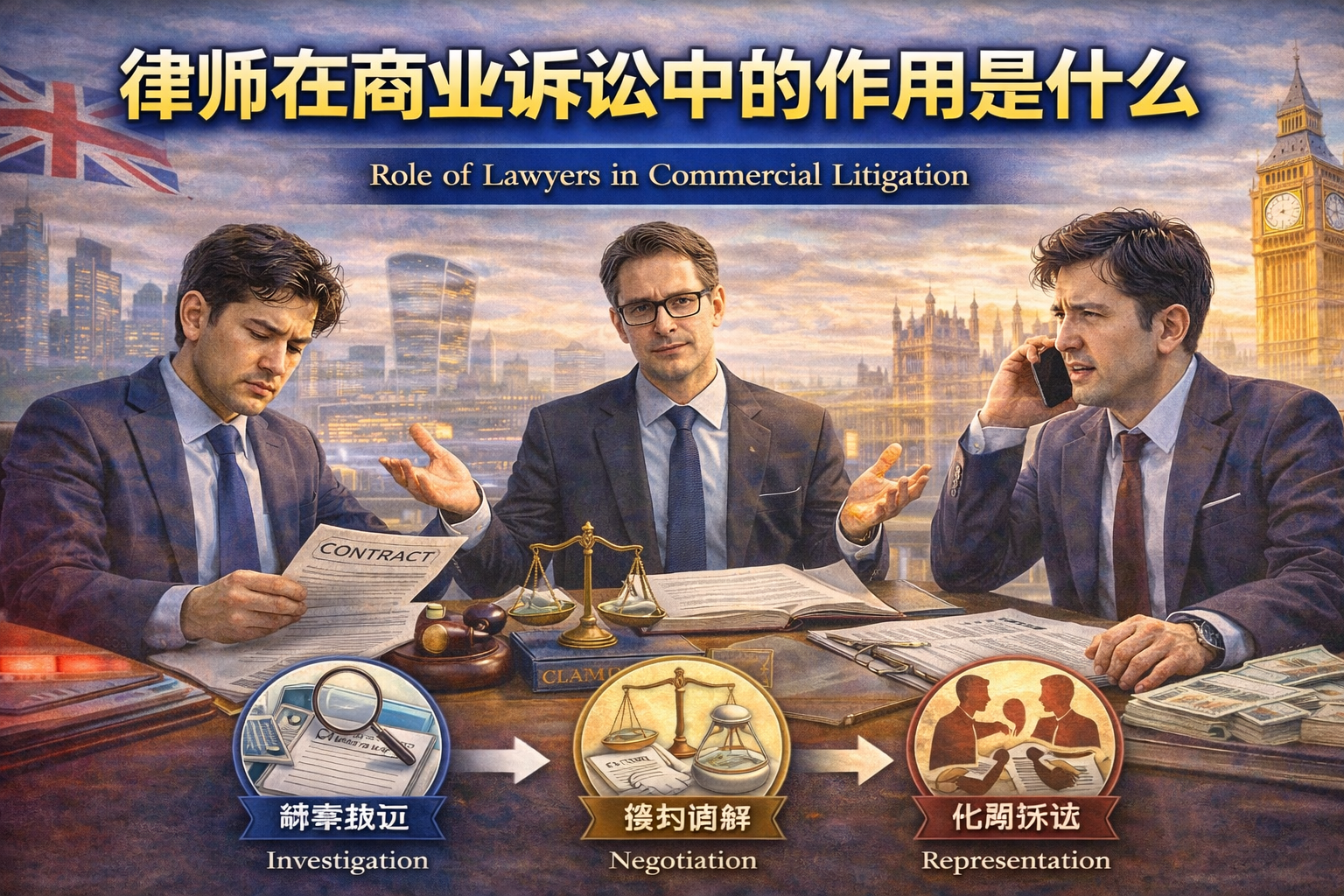 律师在商业诉讼代理中的作用是什么？