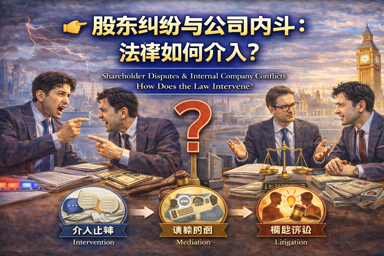 股东纠纷与公司内斗：法律如何介入？