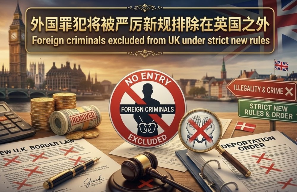 英国出台严厉新规：严禁外国犯罪分子入境
