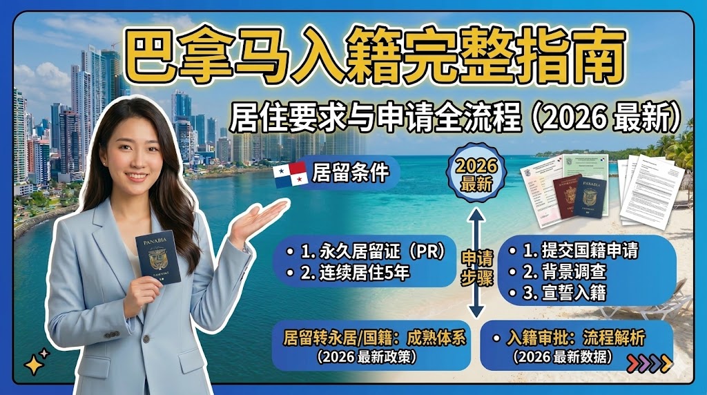 巴拿马入籍要求及流程：居住条件、申请步骤与法律规定（2026）