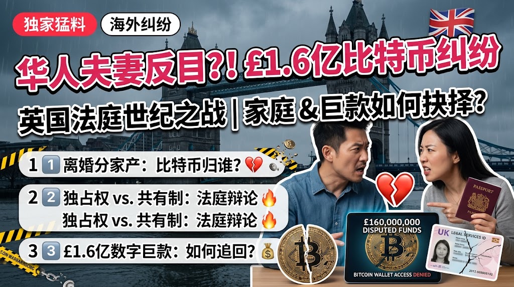 夫妻反目 + 1.6亿英镑比特币纠纷：英国高院最新判决释放了什么信号？