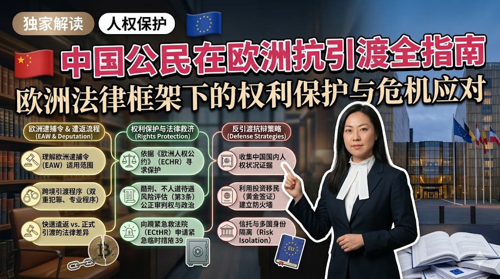 中国公民在欧洲抗引渡全指南（法律框架｜实务策略｜成功路径）