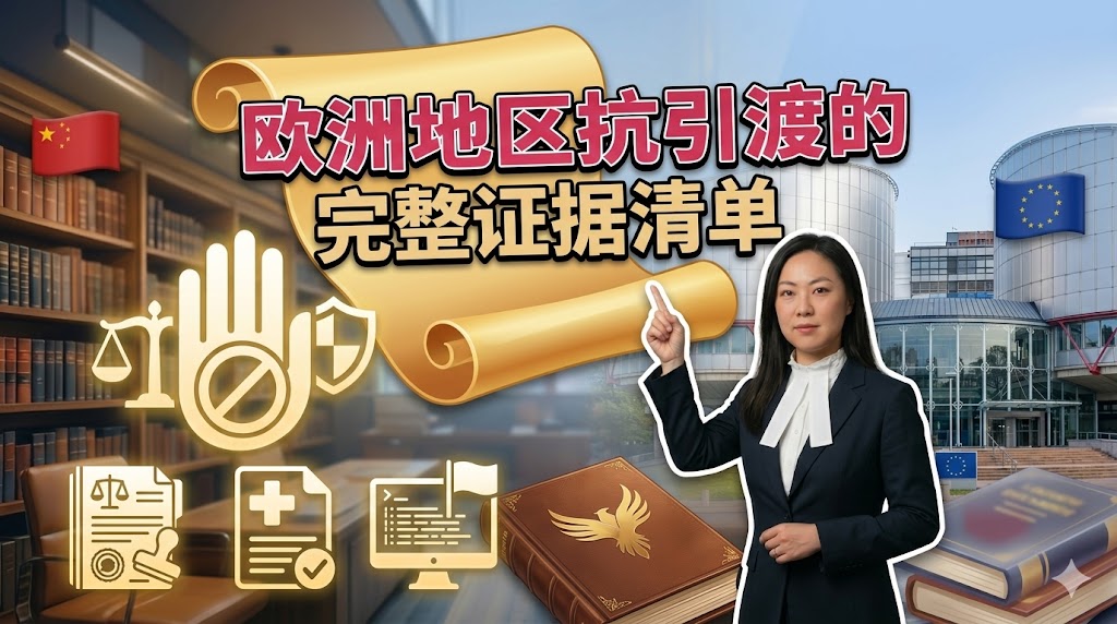  欧洲地区抗引渡的完整证据清单