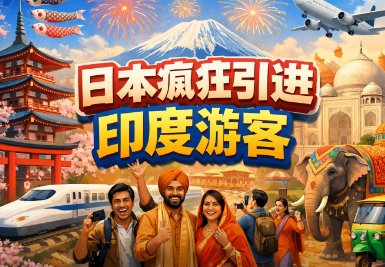 日本疯狂引进印度游客，如今翻车了？拉满飞机厕所、爱占商家便宜，真相更扎心...