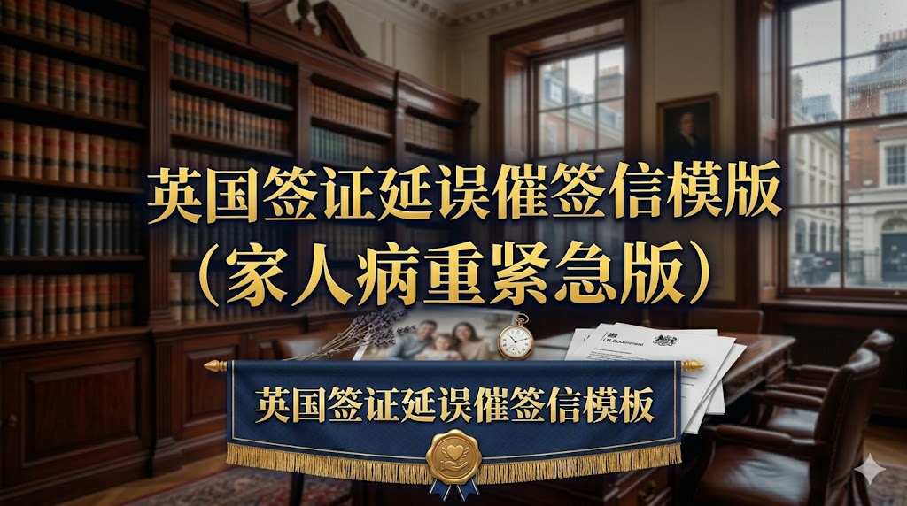英国签证延误找议员催签信（家人病重紧急版）